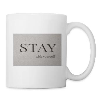 Reste – avec toi-même - Mug blanc - blanc - Droite