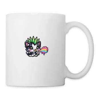 Punk Kitten Neon Spray Paints - Mug - white - Right