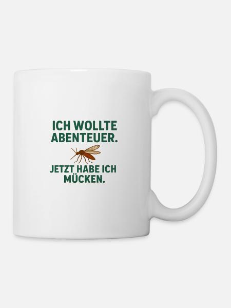 Adventure vs Mosquitoes - Mug - white