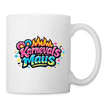 Karnevalsmaus Jeck - Kölle Alaaf Motiv - Tasse - Weiß - Rechts