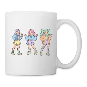 Kpop Koreanische Musik Süßes Korea-Mädchen Kpop-Fans Finger - Tasse - Weiß - Rechts