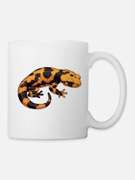 Feuersalamander Salamander - Tasse - Weiß