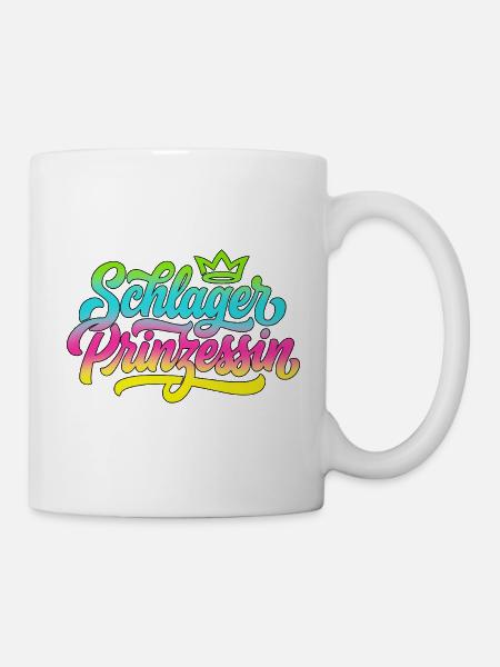 Schlager Prinzessin - Schlagerprinzessin - Tasse - Weiß