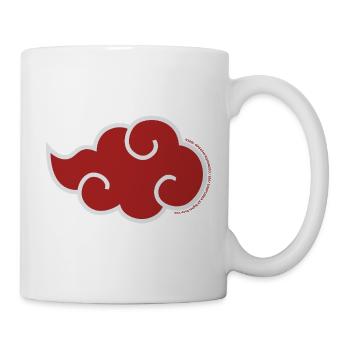 Naruto Shippuden Akatsuki-Symbol - Tasse - Weiß - Rechts