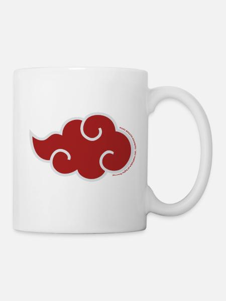 Naruto Shippuden Akatsuki-Symbol - Tasse - Weiß