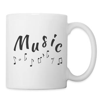 Paroles musicales, partitions - Mug blanc - blanc - Droite