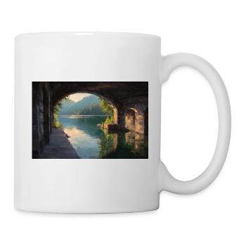 Vue Douillette à la Fenêtre - Mug blanc - blanc - Droite