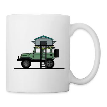 dors au-dessus - Mug blanc - blanc - Droite