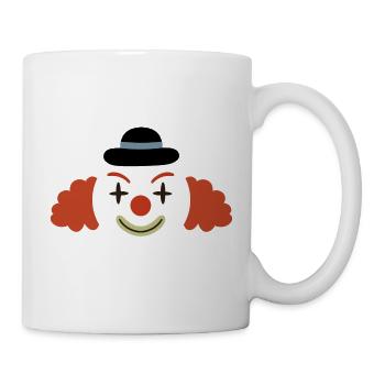 Cheerful Clown Face Retro Art - Mug - white - Right