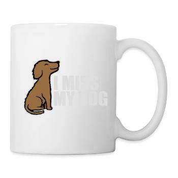 Mon chien Dog Amamant Dog Love Logo de blague - Mug blanc - blanc - Droite