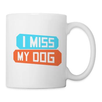 Mon chien Dog Amamant Dog Love Logo de blague - Mug blanc - blanc - Droite