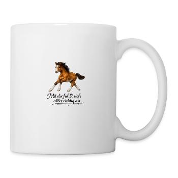 Cheval - Tout semble juste avec toi - Mug blanc - blanc - Droite