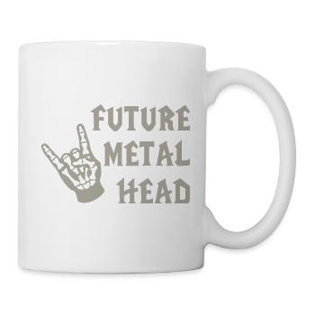Future Metal Head Child Metal Music - Mug - white - Right