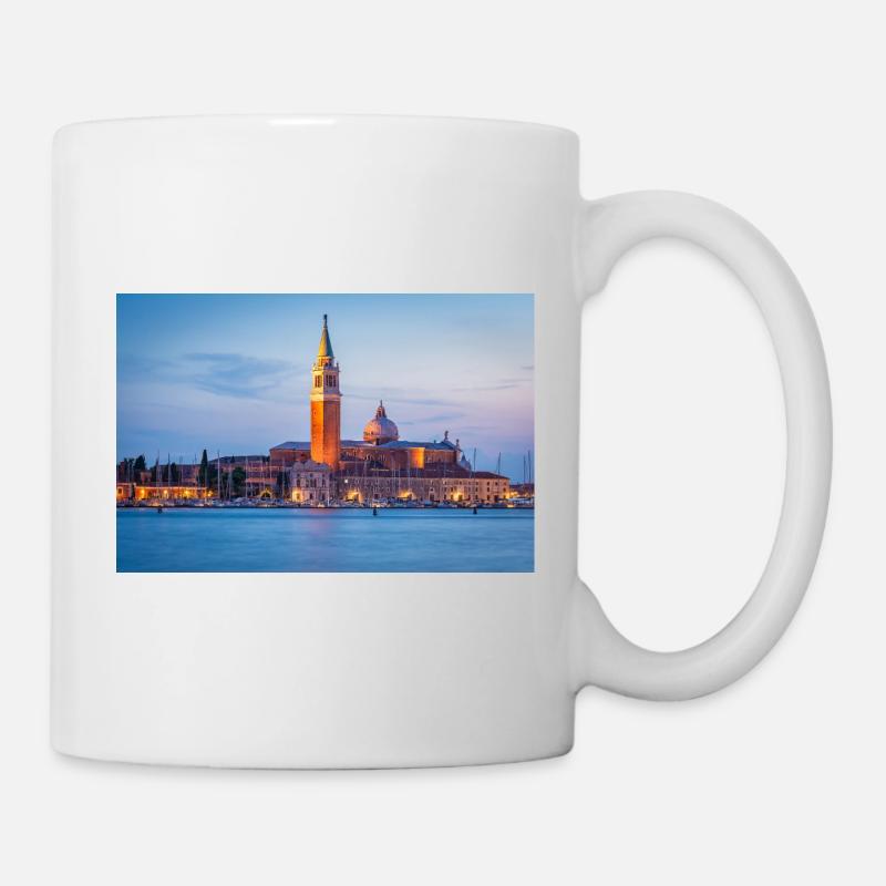 San Giorgio Maggiore am Abend - Tasse - Weiß