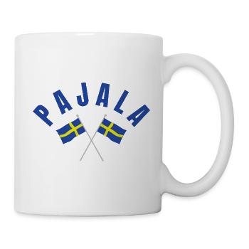 Pajala Schwedische Flaggen - Tasse - Weiß - Rechts