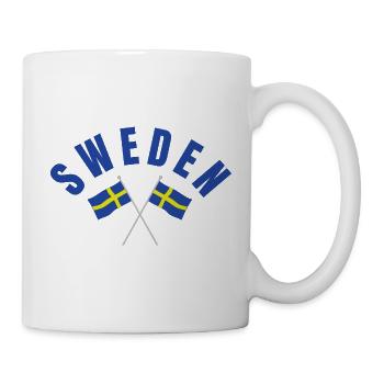 Sweden Flags Crest Emblem - Mug - white - Right