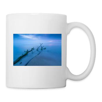 Blue hour on the west beach - Mug - white - Right