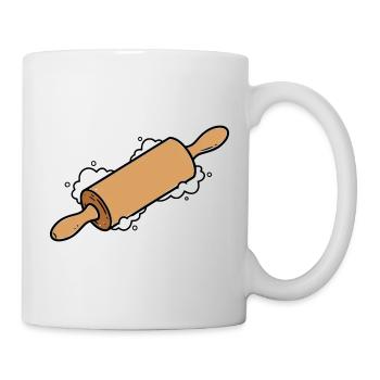 Rouleau à pâtisserie Pâte à pâtisser Cuisson - Mug blanc - blanc - Droite