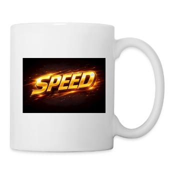 Golden Neon Speed Design - Tasse - Weiß - Rechts