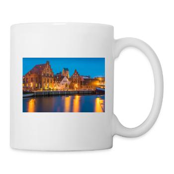 Wismar in the evening - Mug - white - Right