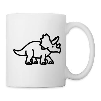 triceratops - Mug blanc - blanc - Droite
