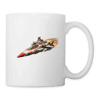 Starfighter / Spaceship Logo - Mug - white - Right