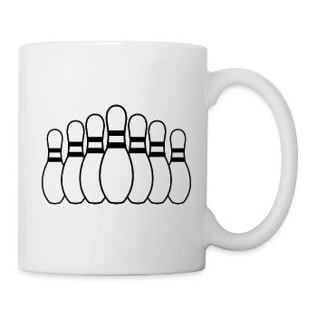 Bowling pins - Mug - white - Right