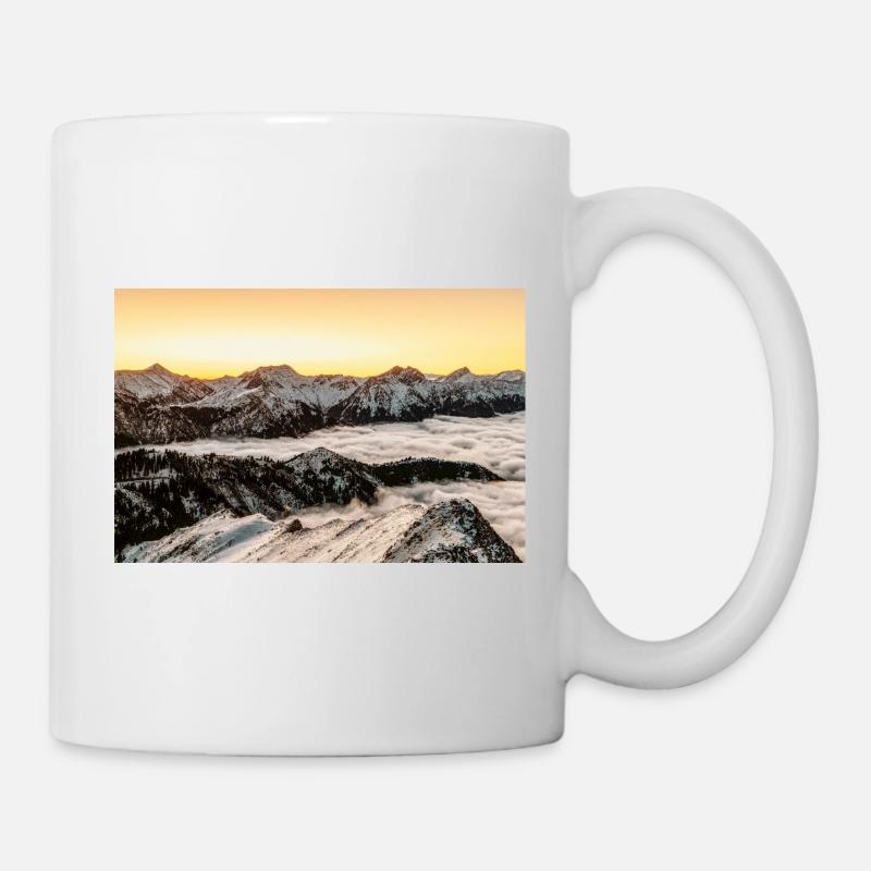 Alpine sunrise on Agrafa mountains	 - Mug - white