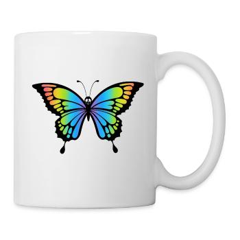 Butterfly skull - Mug - white - Right