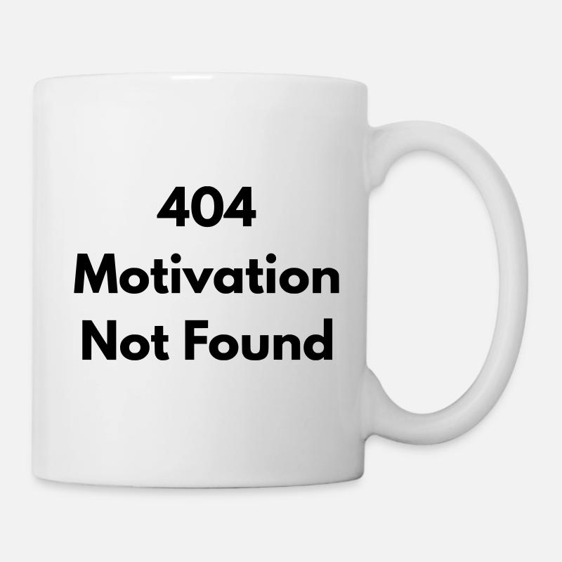 404 motivation not found - Mug - white