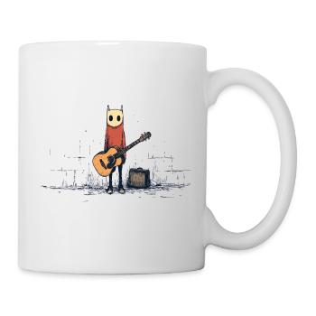 Guitariste fantôme sous les projecteurs - Mug blanc - blanc - Droite
