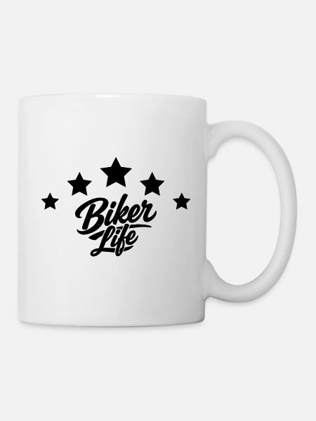 Biker life  - Tasse - Weiß