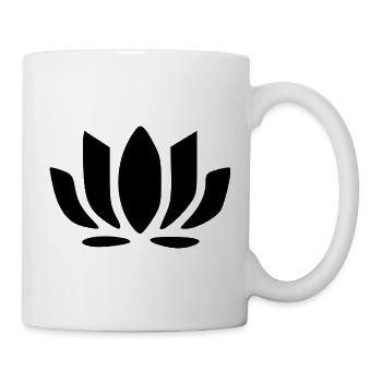 Lotus Flower Lotus Flower Floral Icons Black - Mug - white - Right
