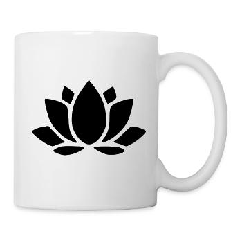 Lotus Flower Lotus Flower Floral Icons Black - Mug - white - Right