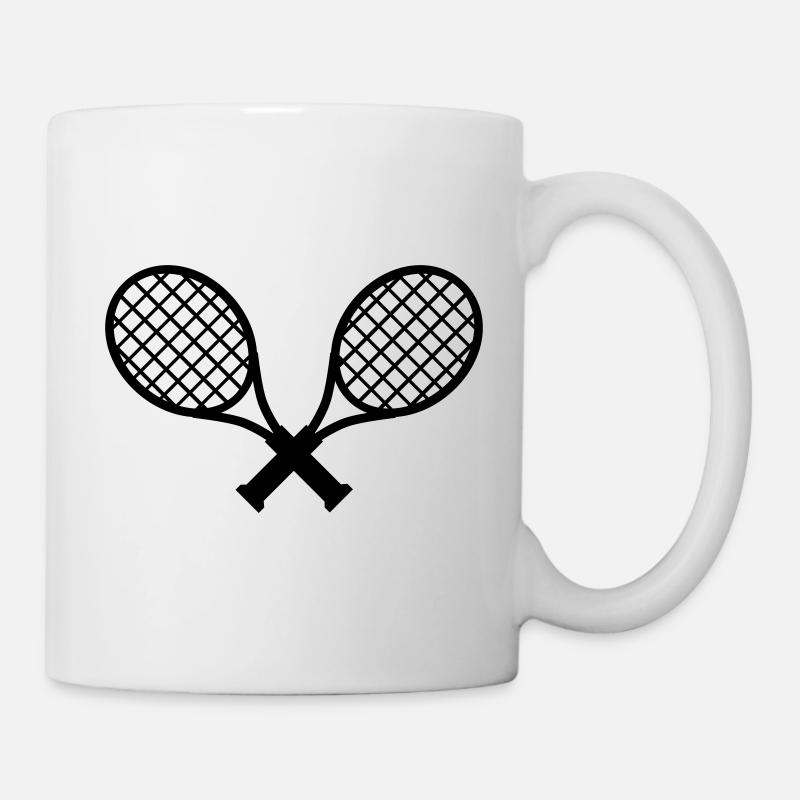 Raquettes Schläger de tennis - Mug blanc - blanc