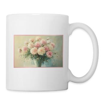 Delicate pastel floral bouquet - Mug - white - Right