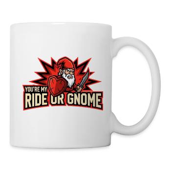 Böser Gnom, Dunkler Gnom, Goth-gnom, Lustiger Gnom - Tasse - Weiß - Rechts