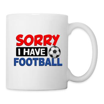 Sorry_i_have_football - Mug - white - Right