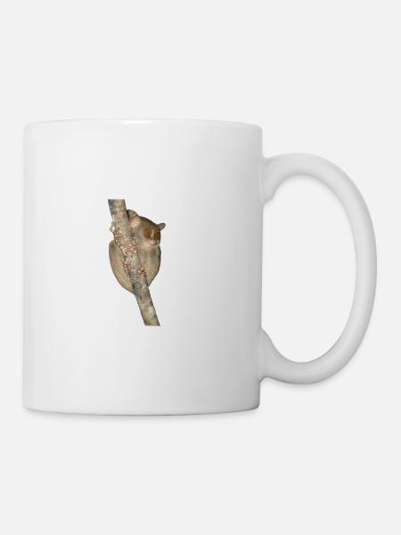 Nächtlicher Kletterer Primat - Tasse - Weiß
