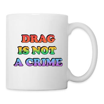 Le drag n’est pas un crime - Mug blanc - blanc - Droite