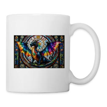 Dragon in glass style - Mug - white - Right