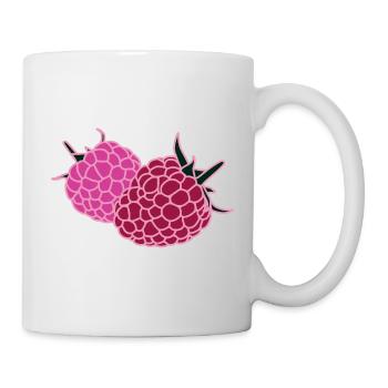 Raspberry Duo Pop Art - Tasse - Weiß - Rechts