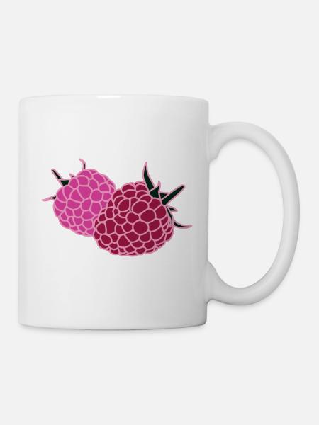 Raspberry Duo Pop Art - Tasse - Weiß