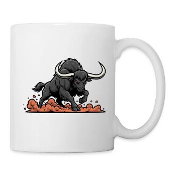 Black Buffalo Charge Maskottchen Buffalo Power - Tasse - Weiß - Rechts