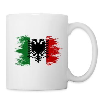 Arbresh_Italien_Albanien_Flagge_used - Mug blanc - blanc - Droite