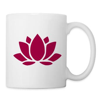 Lotus Flower Lotus Flower Red Flower Flower Gift - Mug - white - Right
