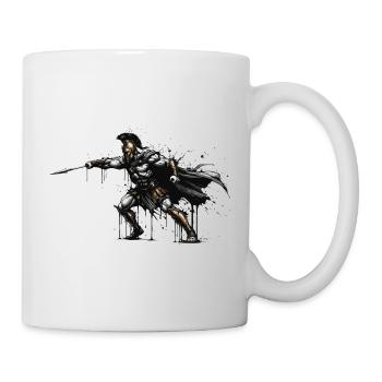 Spartan Gold und Blood Spartan Grunge Maskottchen - Tasse - Weiß - Rechts