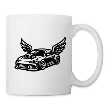 Sportwagen Symbol Auto Tuning - Tasse - Weiß - Rechts