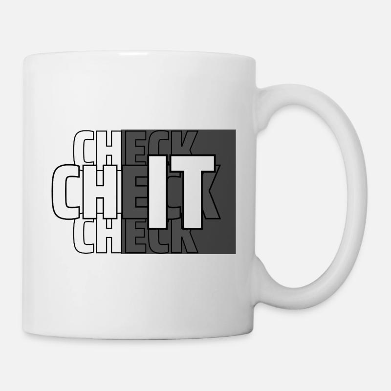 CHECK IT - Mug - white