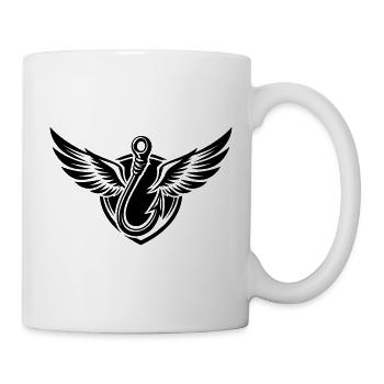 Fishing Hook Icon Fishing Logo - Mug - white - Right